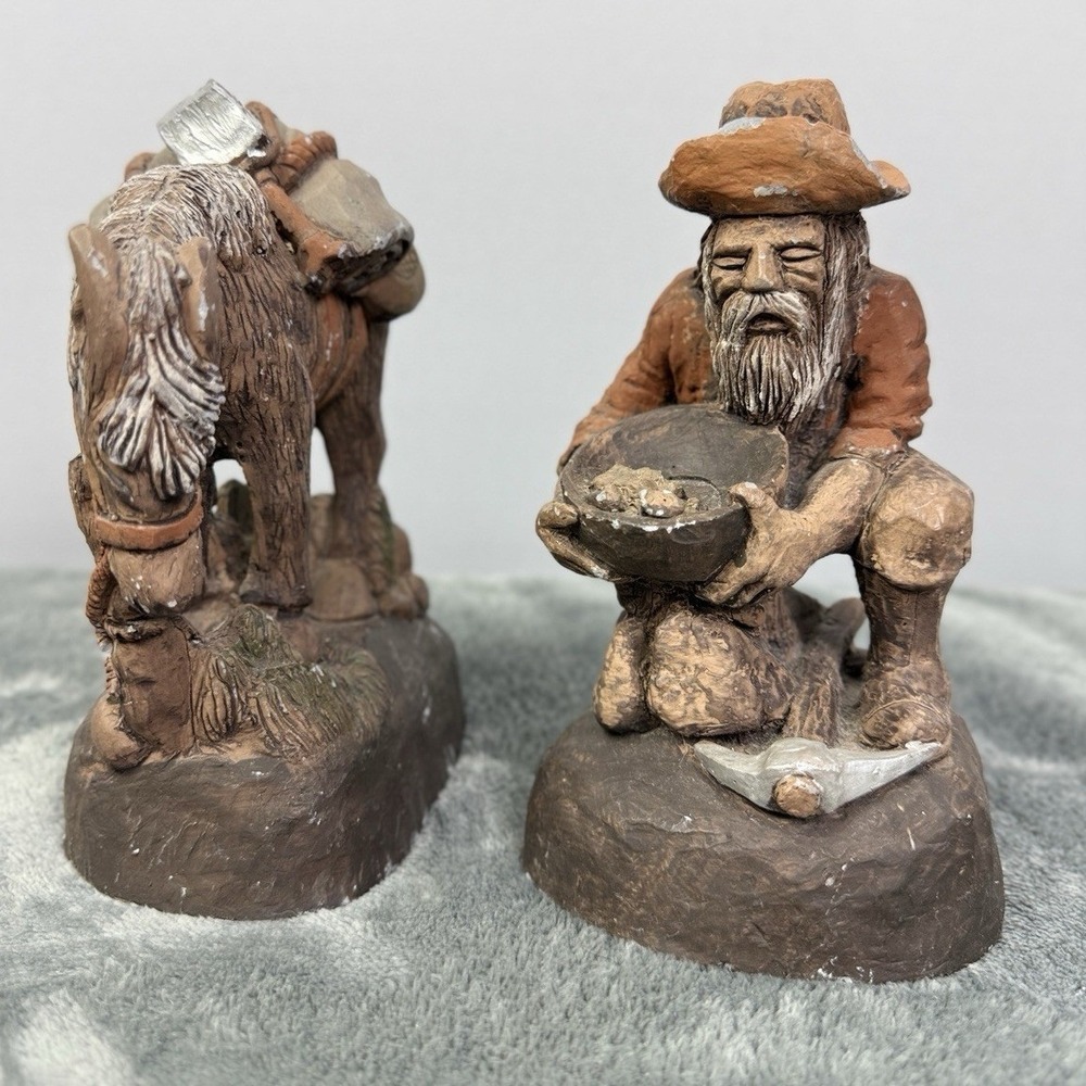 J. Vincent Studios Style Prospector Donkey Western Replica Figurine
